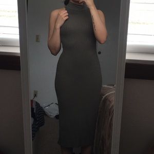 fashion nova olive midi dress